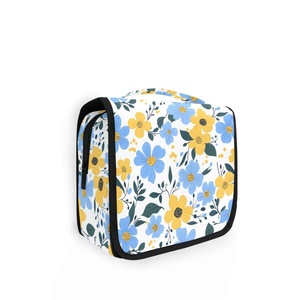 Flowers Patterns Wholesale Customs Logo Hanging Fashion Toiletry <b>Bag</b> <b>Men</b> Women Travel Cosmetic <b>Bag</b> Waterproof <b>Wash</b> <b>Bag</b> - Product Image 1