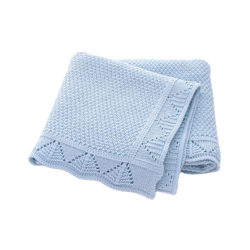 Mimixiong, однотонное вязаное одеяло с узором, удобное мягкое детское вязаное одеяло для новорожденных