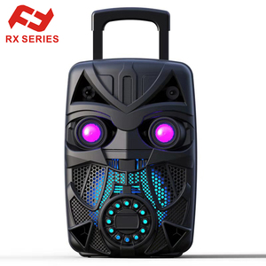 8 Inch <strong>Robot</strong> Shade Trolley Speaker <strong>Ball</strong> Led Light Wireless Private Mould Speaker 2022 RX-8178 - Product Image 1
