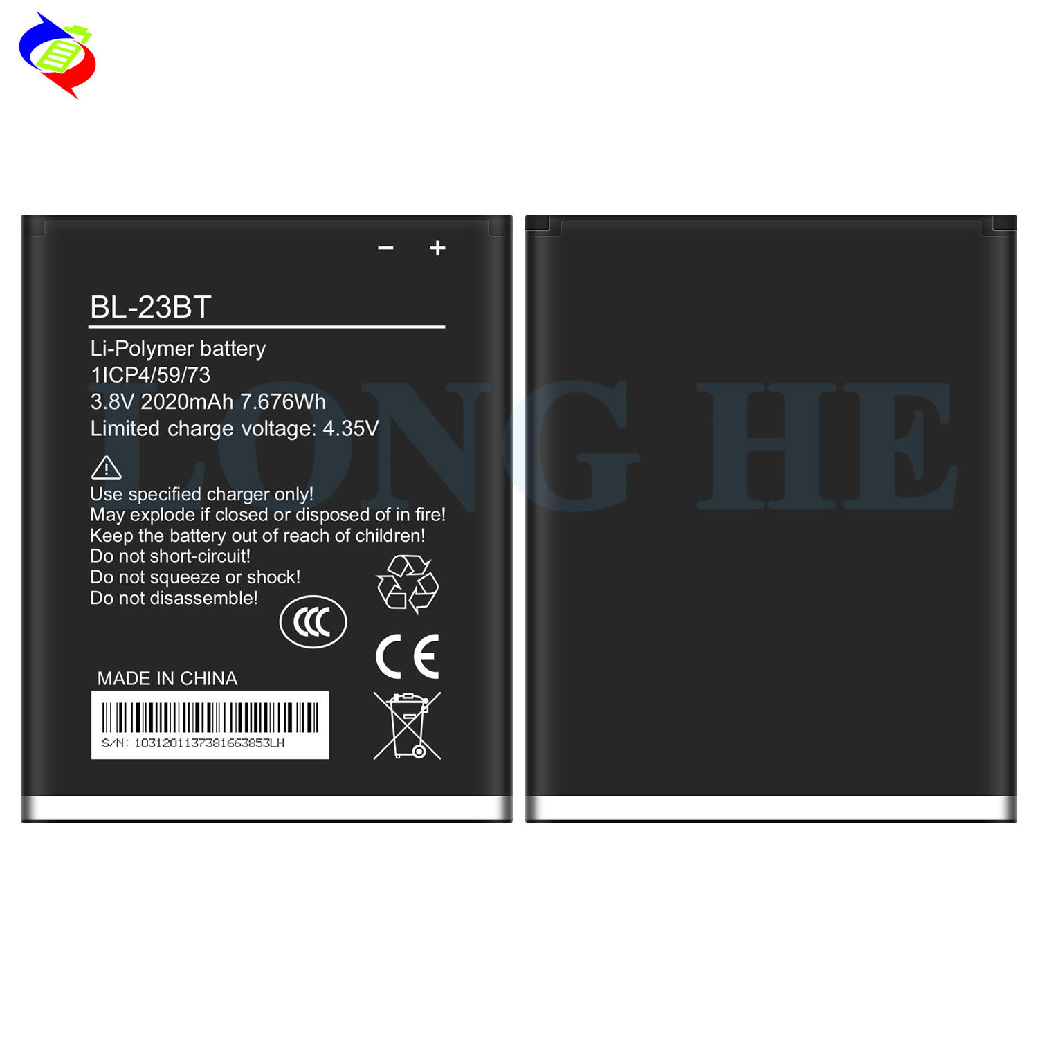 Original Replacement Li-Ion Polymer Battery BL-23BT for Tecno M6
