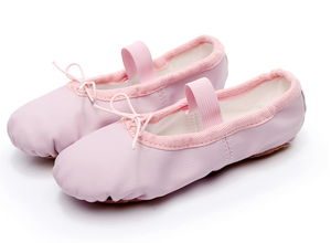 Scarpette da Danza Classica Color Carne <span class=keywords><strong>in</strong></span> <span class=keywords><strong>Pelle</strong></span> Morbida da Ballerina per Bambina - Product Image 2