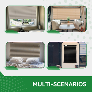 Persiana Opaca Plegable para Ventana de Autocaravana, Cubierta de <span class=keywords><strong>Aislamiento</strong></span> Térmico que Bloquea la Luz Solar para Caravana, Autocaravana, <span class=keywords><strong>Camper</strong></span> Van - Product Image 6