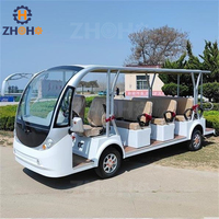 Bus touristique 14 places, voiture électrique à énergie solaire, modèle ouvert, mini-bus touristique à vendre