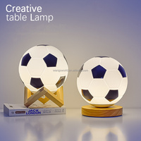 Nouvelle lampe de nuit 3D moderne avec éclairage LED, type USB ou rechargeable, pour les matchs de football/soccer, décoration intérieure