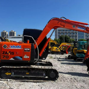Excavateur Hitachi ZX70 de 7 tonnes CE EPA bon rendement Noyau à faible durée de travail (roulement de pompe de boîte de vitesse de moteur) d'occasion à vendre - Product Image 1