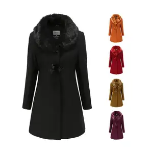 womens windproof long coats winter warm women overcoat