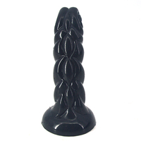 Heißer Verkauf FAAK G-116 Silikon Analplug mit Saugnapf in Schafhornform Dildo Analdehner Stimulierendes Sexspielzeug für Männer & Frauen