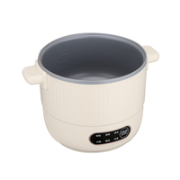 Cuisinière électrique multifonctionnelle 3-en-1 de 1,2 L avec cuiseur vapeur, mini, portable, pour la maison