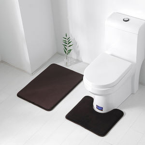 Offre Spéciale Absorbant L'eau Lavable <span class=keywords><strong>Antidérapant</strong></span> En Mousse à Mémoire <span class=keywords><strong>Tapis</strong></span> De Toilette 2 pièces - Product Image 1