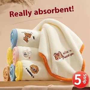 Vente en gros, petit mouchoir carré en coton super doux, serviette de lavage du visage du nouveau-né pour le bain et l'utilisation des pantoufles - Product Image 5