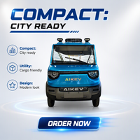 Camion utilitaire léger électrique Miaba à 4 roues, cabine fermée, haute capacité de charge, pour le transport agricole et la livraison de marchandises urbaines