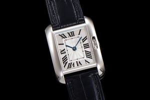 Montre mécanique automatique élégante et tendance avec cadran radial argenté gravé et aiguilles en acier bleu - Product Image 2