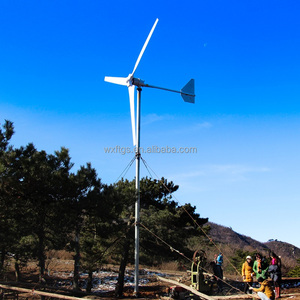 Générateur éolien domestique 5KW 220V 240V 380V AC Prix usine 5000W avec pales en fibre de verre renforcée de 2600MM - Product Image 2