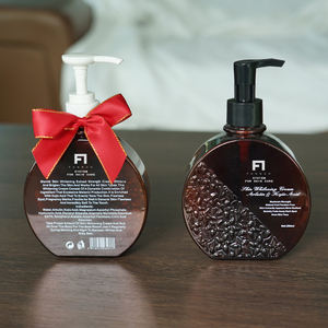 Bouteille en plastique de 250 ml avec pompe pour huile essentielle, <span class=keywords><strong>shampoing</strong></span>, autres utilisations cosmétiques, emballage vide, logo personnalisé - Product Image 3