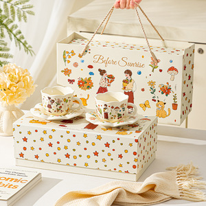 Set Creativo di Tazze e Piattini per Coppie, Resistenti alle Alte Temperature e Adatti al Microonde, per San Valentino, Matrimoni e Fidanzamenti - Product Image 3