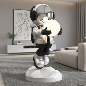 Grand plancher décoration résine artisanat <span class=keywords><strong>astronaute</strong></span> salon pratique lampe de chevet décoration de la maison <span class=keywords><strong>astronaute</strong></span> pendaison de crémaillère <span class=keywords><strong>cadeau</strong></span> - Product Image 3