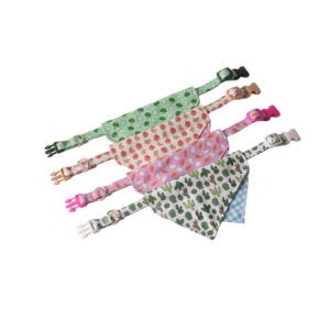 Nieuwe Designer <span class=keywords><strong>Pet</strong></span> Kraag Van Hoge Kwaliteit Twee Lagen Dubbelzijdige Bandana Hondenhalsband Kleur Gesp - Product Image 3