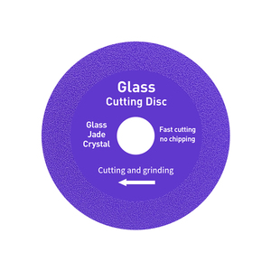 Ultra-sottile 125mm diamante lama sega ruota di alta qualità pressa a caldo strumento di taglio di vetro per vetro e ceramica - Product Image 2