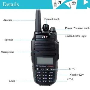 Tyt TH-UV8000D chuyên nghiệp xách tay 10W <span class=keywords><strong>UHF</strong></span> <span class=keywords><strong>VHF</strong></span> băng tần kép Full Duplex hai chiều cho đài phát thanh Walkie Talkie Cross-band <span class=keywords><strong>Repeater</strong></span> F - Product Image 4