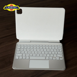 เคสคีย์บอร์ด Laudtec Magic พร้อมแทร็คแพดแบบถอดได้ พอร์ต Type C สำหรับ iPad 10th Pro 11 Air 13 สีเทา Pbk3 - Product Image 3