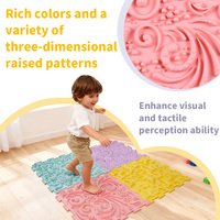Set Matras Puzzle Sensorik TPE Aman, Non-Toksik, Sistem Interlocking, untuk Merangkak, Bermain, Edukasi Dini Anak, Terapi Shiatsu Kaki Montessori