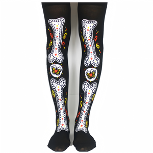 Chaussettes longues d'Halloween au-dessus du genou, bas imprimés squelette vampire <span class=keywords><strong>momie</strong></span>, pour cosplay, cadeaux <span class=keywords><strong>de</strong></span> fête, vente en gros personnalisée - Product Image 3