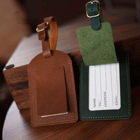 EA792 Etiquetas de Silicona Verdes con NFC, Etiquetas de Cuero Personalizadas con Nombre, Etiquetas de Equipaje Rojas con Impresión de Logotipo Personalizado
