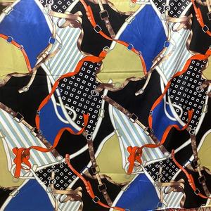 아프리카 핫 세일 빈티지 체인 프린트 레오파드 실크 새틴 원단 폴리에스터 스판덱스 동물 프린트 새틴 원단 드레스용 - Product Image 6