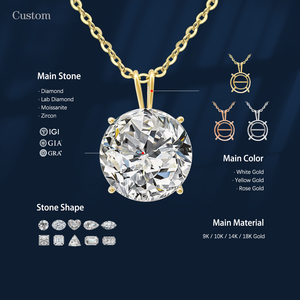 ขายส่งเครื่องประดับทอง 14k AU585 เครื่องประดับชั้นดี จี้รูป<span class=keywords><strong>ปลาทอง</strong></span>ประดับมอสซาไนต์ อุปกรณ์ DIY สำหรับทำเครื่องประดับ ขายส่ง - Product Image 1