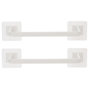 Wholesale Household Self-adhesive <b>Towel</b> Rack Plastic Wall-mounted Home Bathroom Frame Adhesive Simple Shelf - Product Image 1