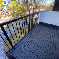 Dalles de terrasse en PP emboîtables pour extérieur, revêtement de sol modulaire en plastique pour patio, parquet, jardin et balcon