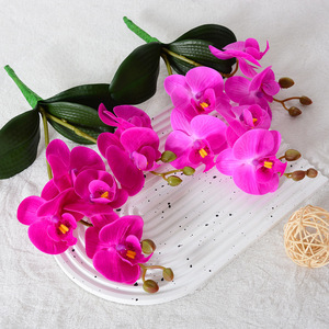 Orchidées Phalaenopsis artificielles Flower Delight en PU, toucher doux et réaliste, pour décorations de mariage et de maison - Product Image 1