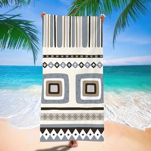 Bohemian Microfiber Beach Swim Towel Digital Print Quick-Drying <b>Bath</b> Towel Lightweight Summer & Pool Essential - Product Image 3