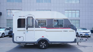 Design moderno piccola casa 2 persone capacità di sonno rimorchio da viaggio campeggio Caravanning attrezzature Caravan House rimorchio - Product Image 4