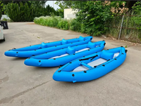 Kayak gonflable double personnalisé en usine, haut de gamme et léger, d'excellente qualité