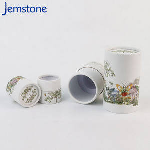 Boîte de papier de cylindre de logo imprimé de taille personnalisée boîte de tube de papier de thé d'emballage rond - Product Image 3