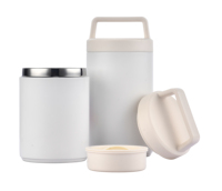 Thermos Isotherme Mignon en Acier Inoxydable 304 à Double Paroi Sans BPA 500ML, Isolation Sous Vide 12-24h, Boîte à Lunch pour Enfants