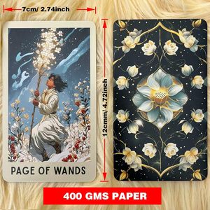 Cartes de tarot modernes, jeu de divination oraculaire, cartes de tarot florales uniques, tarot de sorcière moderne <span class=keywords><strong>pour</strong></span> les débutants et les lecteurs expérimentés - Product Image 2