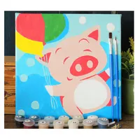 Custom PaintBy מספרי DIY ציור למבוגרים לילדים ציור על ידי מספר בד בעבודת יד ציור ערכות עם מסגרת