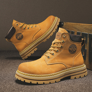 Stivali Alti <span class=keywords><strong>da</strong></span> <span class=keywords><strong>Uomo</strong></span> Stile Desert Boot Taglie Forti Impermeabili Comodi e Antiscivolo per Tempo Libero e Alpinismo - Product Image 1