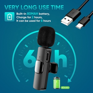 Plug Play Wireless Lay Lavalier <span class=keywords><strong>Microphone</strong></span> pour YouTube Livestream Video Recording <span class=keywords><strong>Microphone</strong></span> sans fil