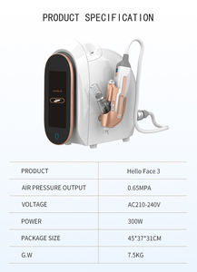 Popular 2026 Máquina Hidrofacial Portátil No Invasiva Hello Face 3 para Minimizar Poros y Limpieza Profunda, 300W, Metal ABS - Product Image 5