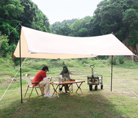 Randonnée Hamac Rainfly Camping Tarp Lumière Étanche Tente Abri Auvent Camping En Plein Air