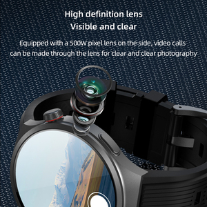 Huanlong <span class=keywords><strong>Android</strong></span> vp30 thông minh đồng hồ cho nam giới netcom 4G thẻ Đồng hồ HD AMOLED Màn hình máy ảnh Montre intelligente Smartwatch - Product Image 6