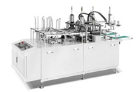 Machine entièrement automatique de fabrication de boîtes à pâtisserie pour l'emballage alimentaire de boulangerie, machine de formage de boîtes à pâtisserie jetables à grande vitesse