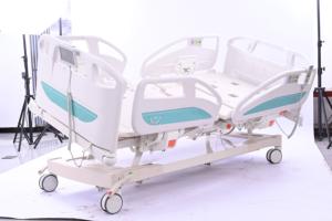 Lit d'hôpital électrique Hochey avec réglage manuel de la hauteur pour les examens gynécologiques et obstétricaux - Product Image 3