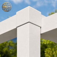 Pergola bioclimatique motorisée en aluminium Achaian Bays avec toit à lames orientables, imperméable, pour jardin extérieur