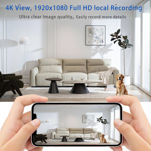 กล้องเฝ้าระวังภายในบ้านไร้สายไวไฟ 1080p การมองเห็นได้ในเวลากลางคืนมุมกว้างเสียงสองทางสำหรับการรักษาความปลอดภัยภายในบ้านสำนักงานการตรวจสอบสัตว์เลี้ยง - Product Image 3