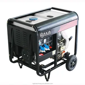 Portable diesel generator sets 50Hz 7.0KW 7.0KVA 7000W 532CC single power diesels