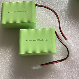Geb แบตเตอรี่ไน-MH <span class=keywords><strong>12V</strong></span> 1800mAh ก้อนแบตเตอรี่ Ni-MH แบบชาร์จไฟได้ AA <span class=keywords><strong>12V</strong></span> พร้อมขั้วต่อ - Product Image 4
